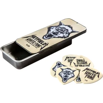 Trsátko DUNLOP James Hetfield White Fang 1.00 mm, Pick Tin 6ks