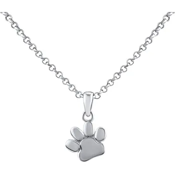 Šperk Stříbrný přívěsek tlapka s řetízkem 45 + 10 cm JJJSVX00004