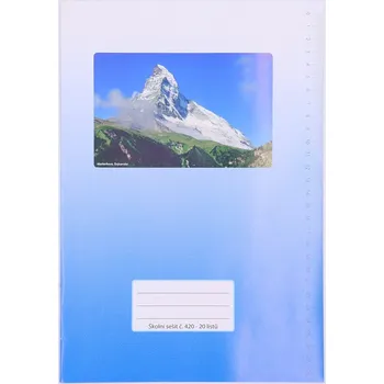 Sešit Papírna Martiník Školní sešit 420 - A4, 20 listů, čistý