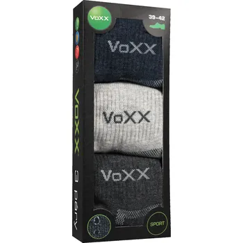 Pánské oblečení VOXX Ponožky sportovní CADDY B bavlněné 3pack TMAVÉ 35-38 117335