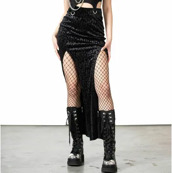 Dámská sukně sukně dámská KILLSTAR - Nine Lives - Black - 4XL