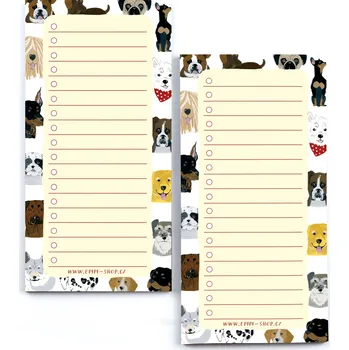 Zápisník ePiPí TO-DO list - Psi Vyberte možnost: Bez magnetu