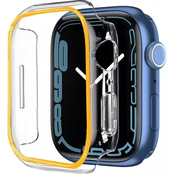 Příslušenství k chytrým hodinkám Ochranný rámeček pro Apple Watch - Svítící oranžový, 41 mm