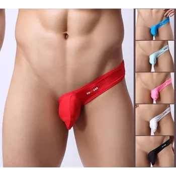 Pánské erotické prádlo Slipy erotické sexy pánské minimal mini Červená XL