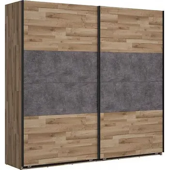 Šatní skříň Black Red White Arica SZF/240 dub silva/beton