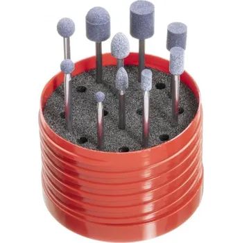 Příslušenství k nářadí Lukas Brusné tělíska sada LUKAS 10dílná pro nerezovou ocel/ocelovou stopku 3x50 mm NDW/keramika