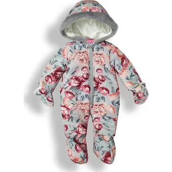 Kojenecká kombinéza Cutey Couture Kojenecká kombinéza zimní pro miminka růže Velikost: 92