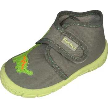 Chlapecké bačkory chlapecké textilní bačkorky Fischer s dinosaurem