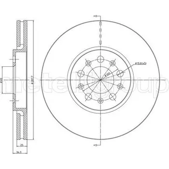 Brzdový kotouč Brzdový kotouč METELLI 23-0365C