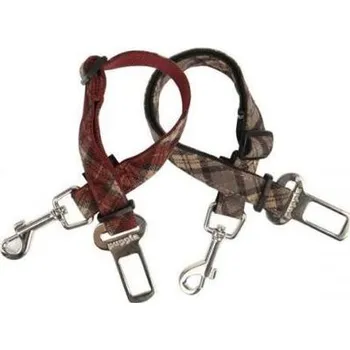 Postroj pro psa Puppia Barron Dog Seatbelt Lead bezpečnostní pás do auta - M varianta červená