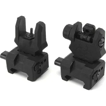 FMA Set polymerových sklopných RIS mířidel, Gen.3 - černé