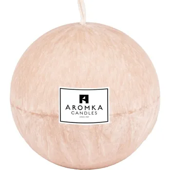 Svíčka Přírodní vonná svíčka palmová - AROMKA - Koule, 10 cm Vůně: Vanilka
