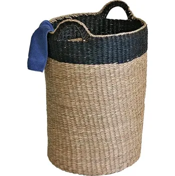 Koš na prádlo H&D Home Design koš na prádlo s úchopem mořská tráva 60 cm