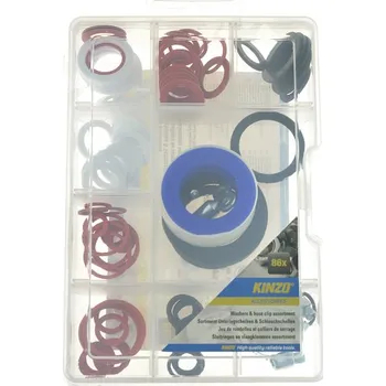 KINZO Sada podložek a hadicových svorek - 86 kusů