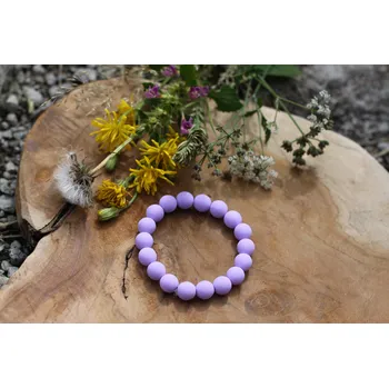 Náramek NEONIES PASTELOVÝ NÁRAMEK - VIOLET FLOWER, 17 cm