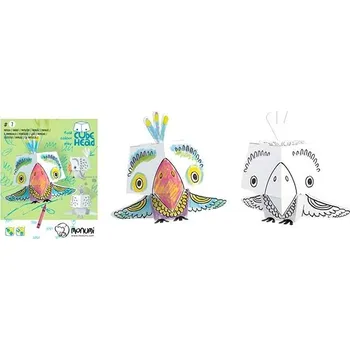 omalovánky 3D Papoušek k vymalování Kniha