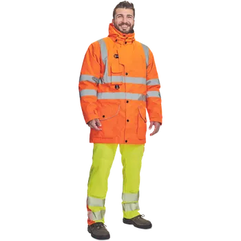 ČERVA FORMBY zimní bunda 7v1 - DOPRODEJ Barva: reflexní oranžová, Velikost: M