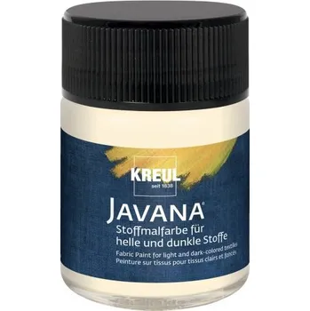 Výtvárné potřeby Kreul Barva na světlý a tmavý textil JAVANA 50 ml VANILKOVÁ