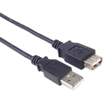 Kabel do PC PremiumCord USB 2.0 kabel prodlužovací, A-A, 5m černá