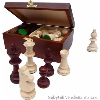 Šachy dřevěné turnajové šachové figurky Staunton Nr. 5 167 mad