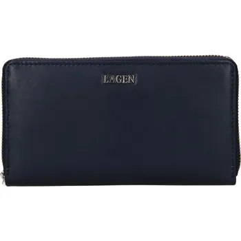 Peněženka Dámská kožená peněženka Lagen Dita - tmavě modrá
