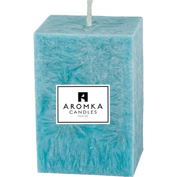 Svíčka Přírodní vonná svíčka palmová - AROMKA - Hranol, průměr 4,5 cm, výška 7 cm Vůně: Černý hrozen