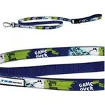 Papillon vodítko extra velké 1,2 m se vzorem - X-TRM Rock-N-Roll modré