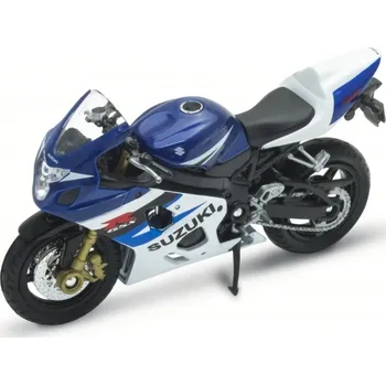 Welly Motocykl Suzuki GSX-R750 1:18 modrý