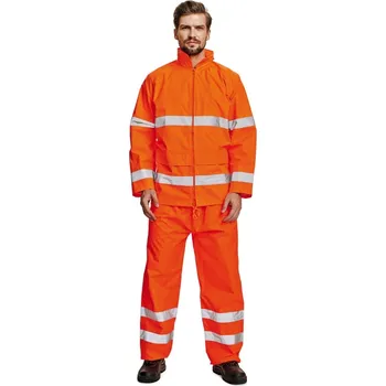 Sport ČERVA GORDON výstražné pracovní kalhoty Barva: reflexní oranžová, Velikost: 2XL