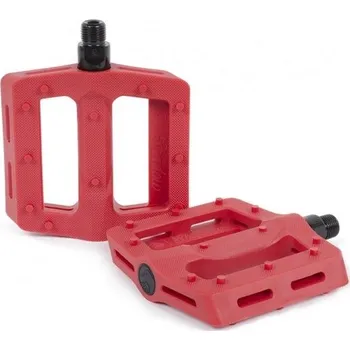Pedál na kolo Plastové BMX pedály Shadow SURFACE červená