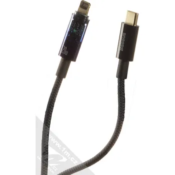 Datový kabel Baseus Explorer opletený USB-C / Apple Lightning 20W 1m kabel CATS000003