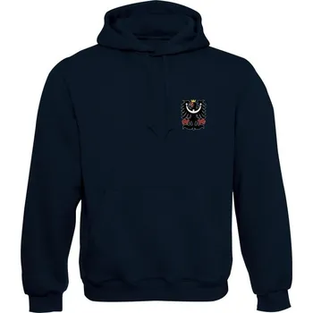 Pánská mikina Mikina s kapucí SLEZSKÁ ORLICE Simple - námořní modrá