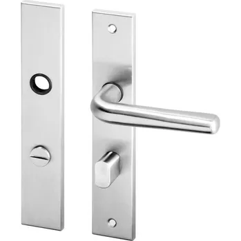 AC-T SERVIS Dveřní klika SIRA nerez - hranaté štítové kování 72 mm Provedení štítu: WC