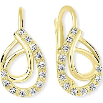 Náušnice Soliter Zlaté náušnice s krystaly 239 001 01065 + 2 měsíce na vrácení zboží