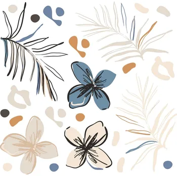 Samolepící dekorace Samolepicí dekorace Vector graphic florals, 30 x 30 cm