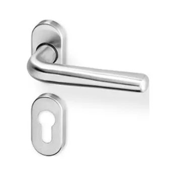 Dveřní kování AC-T SERVIS Dveřní klika SIRA nerez - oválná rozeta Provedení kliky: vč. rozety PZ - fabkový klíč