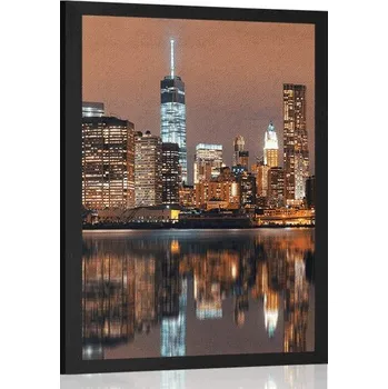 Plakát Dovido Plakát odraz Manhattanu ve vodě