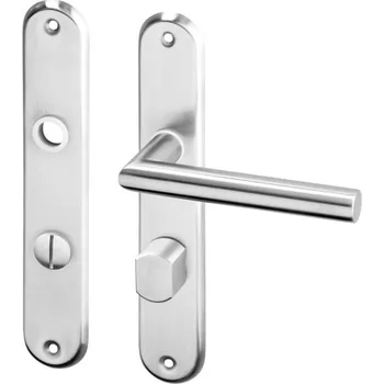 AC-T SERVIS Dveřní klika TIPA nerez - oválné štítové kování 72 mm Provedení štítu: WC