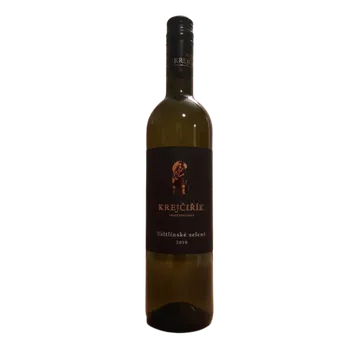 Víno Veltlínské zelené Moravské zemské víno 2019 polosuché (bílé polosuché víno)