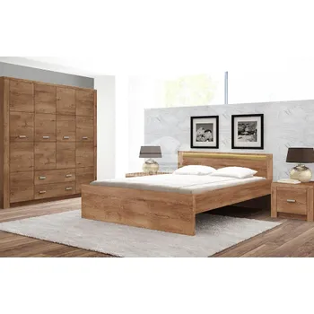 Ložnicová sestava Ložnice INDIANAPOLIS jasan světlý, Sestava A