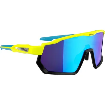 Sluneční brýle brýle FORCE Drift - Fluo Black/Blue one size
