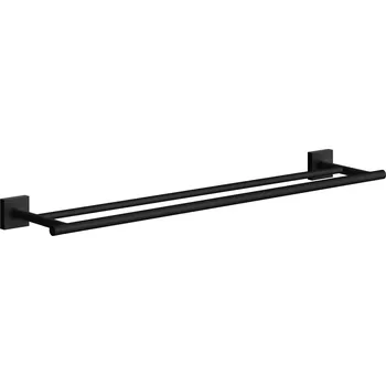 Držák na ručník House - držák ručníků dvojitý, černá RB3364