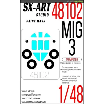 Plastikový model 1/48 Paint mask MiG-3 (TRUMP)