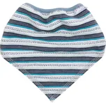 modrý bavlněný šátek na krk se vzorem