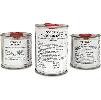 Lak na dřevo Otěruvzdorný lak LV CC 250 1l sada (Otěruvzdorný lak LV CC 250 1l sada)
