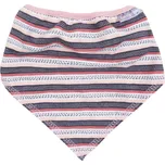 růžový bavlněný šátek na krk se vzorem