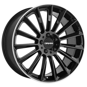 Alu kolo Alu disk CARMANI 17 Fritz 10x22, 5x112, 66.6, ET50 black lip polish