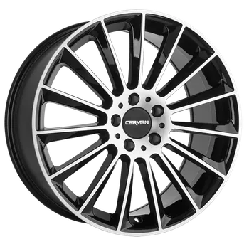 Alu kolo Alu disk CARMANI 17 Fritz 10x22, 5x112, 66.6, ET30 black polish