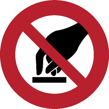 Značení Značka Nedotýkej se!, samolepicí fólie, Ø 200 mm