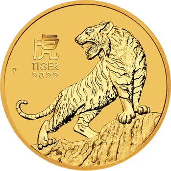 The Perth Mint Rok Tygra 2022 1/2 oz zlatá mince 15,55 g